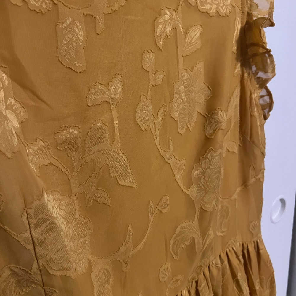 Lulu's Yellow Ruffled Tiered Mini Sundress - Picture 3 of 6